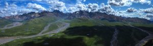 Mountains and roads in Sitka, Alaska