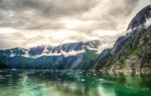 Mountains and river in Juneau