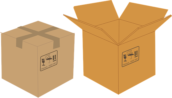 Cardboard boxes