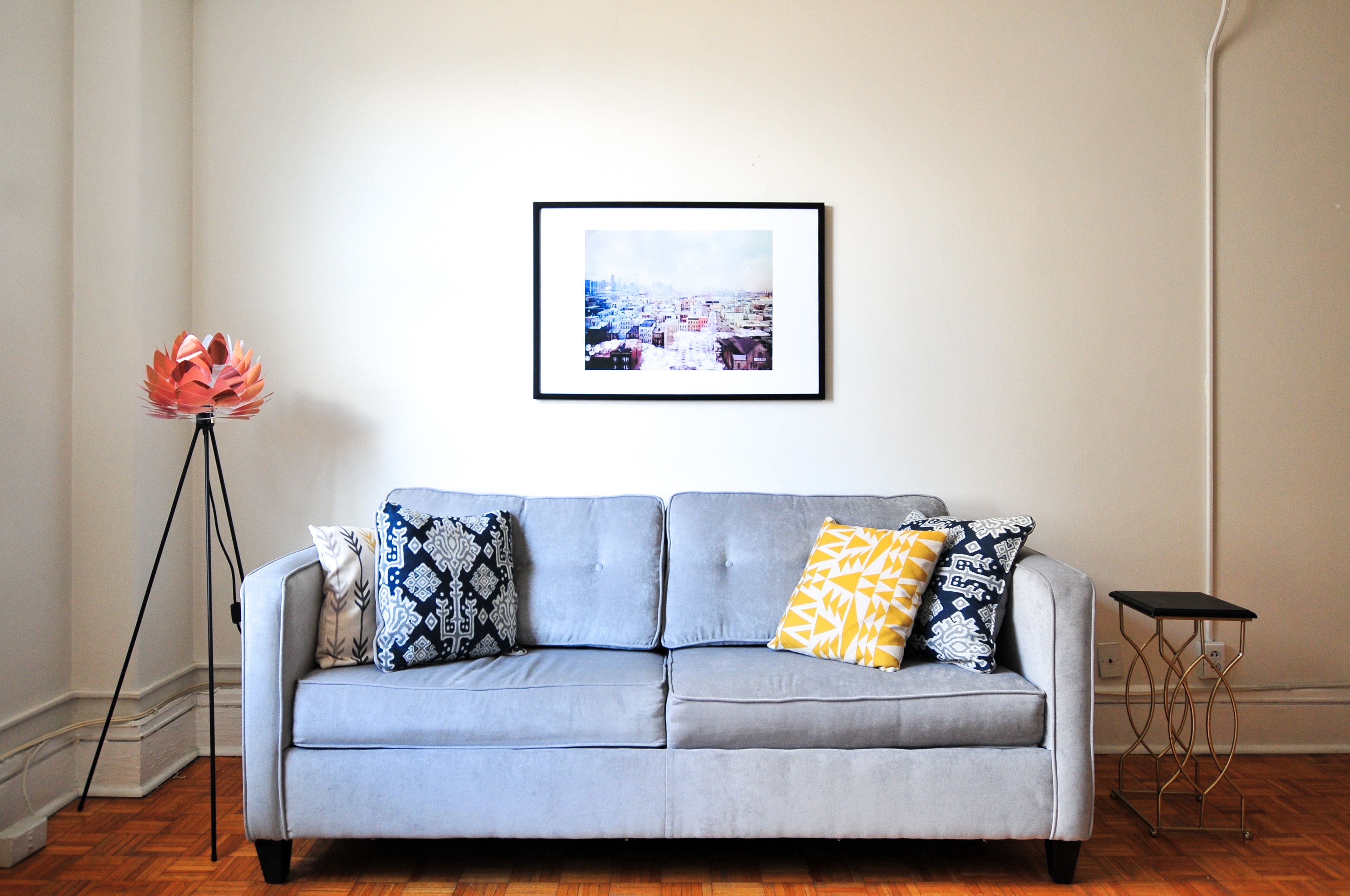In order to move large items with ease like this sofa you need to know what you are doing