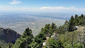 The view of Albuquerque from the Sandia Mountains.