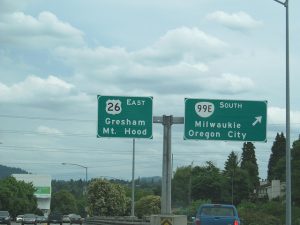 Highway sign for Gresham, the best way is the long distance moving companies Gresham way.