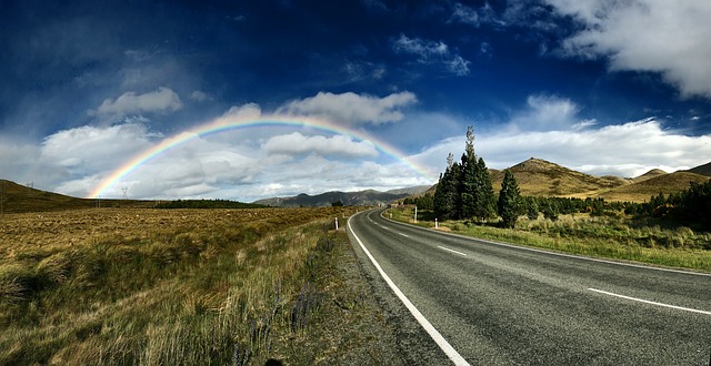 The road ahead might be long, but there is always a rainbow at the end of a cross country job hunt.