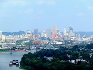 Cincinnati skyline - your to enjoy with some aid from Long distance moving companies Cincinnati