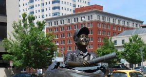 The Daily News statue in Tulsa, OK.