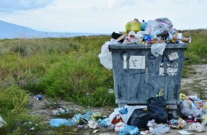 A dumpster filled with plastic is exactly why you should recycle packing materials in Portland, Oregon