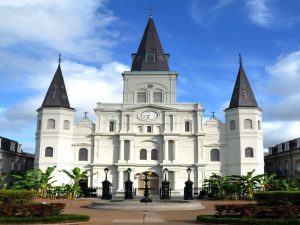 St. Louis Cathedral in New Orleans, one of the best places in the US for Thanksgiving.