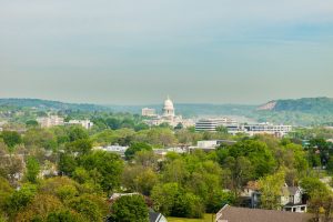 An aerial view of Little Rock.