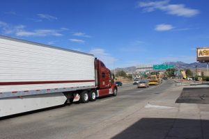 truck on the road