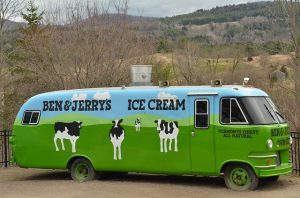 ben and jerry ice cream truck in vermont