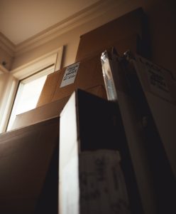 Moving boxes offered by long distance moving companies Clarksville.