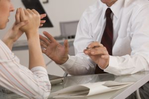 Two people on a meeting regarding Cleveland move