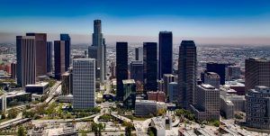 Skyline of Los Angeles by day