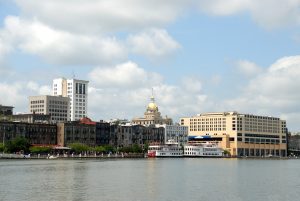 Cityscape of Savannah, Georgia