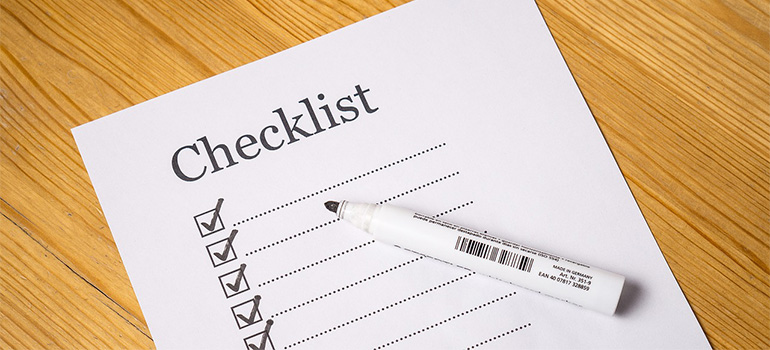 A checklist