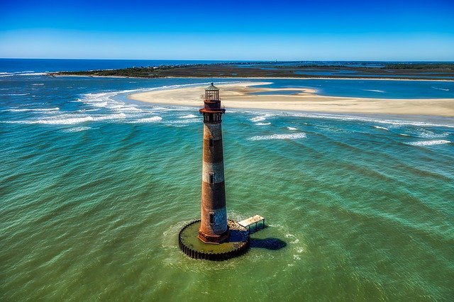 Morris island lighthouse you can visit after moving from NYC to Charleston SC