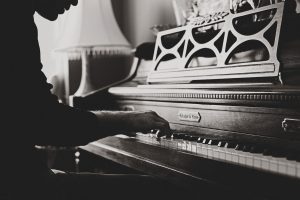 Man playing a piano