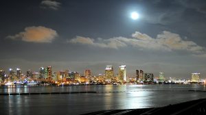 San Diego during night