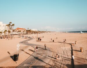 santa monica beach walk