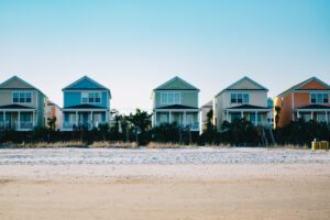 five houses on the beach
