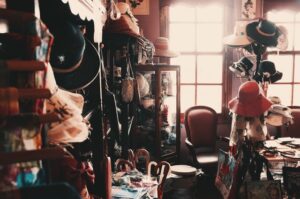 A cluttered room