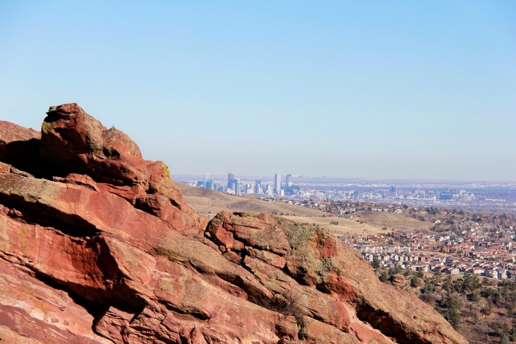 mountains and denver