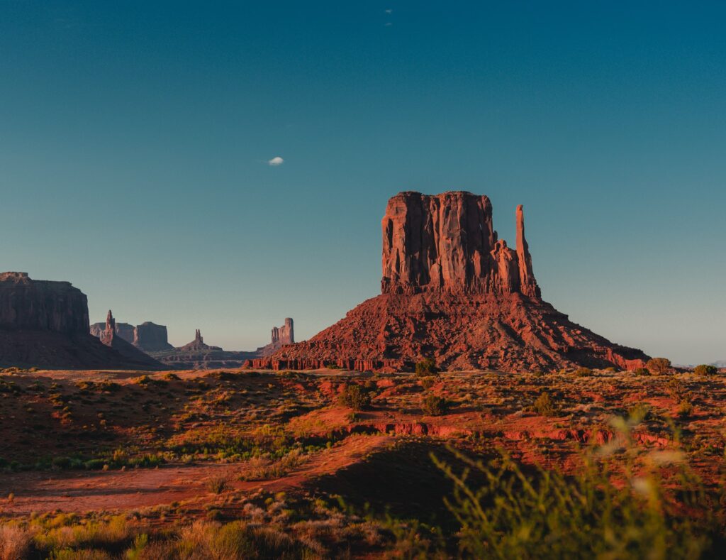 Staple brown rock formation in the state of Arizona