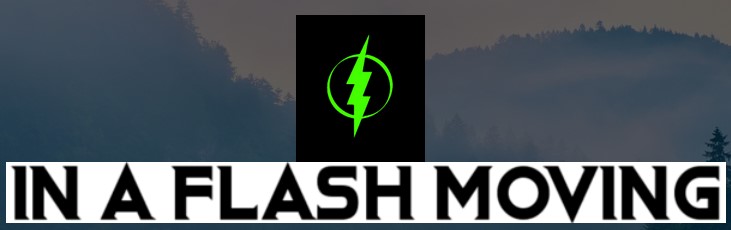 In A Flash Moving company logo