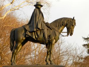 A horseman statue 