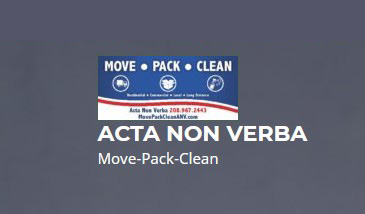 ACTA NON VERBA – Move-Pack-Clean company logo