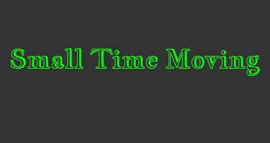 Small Time Moving company logo