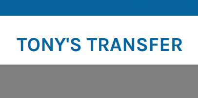 Tony's Transfer company logo