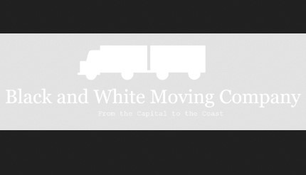 Black and White Moving Company company logo
