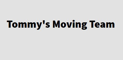 Tommy's Moving Team company logo