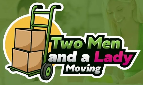 Two Men and a Lady Moving company logo