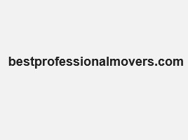 Best Professional Movers company logo
