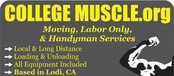 College Muscle Moving company logo