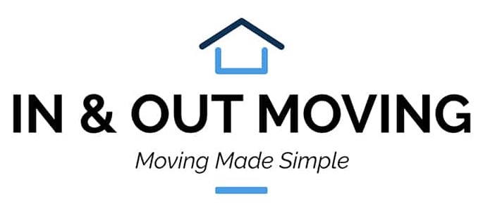 In and out moving company logo