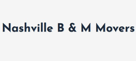 Nashville B & M Movers company logo