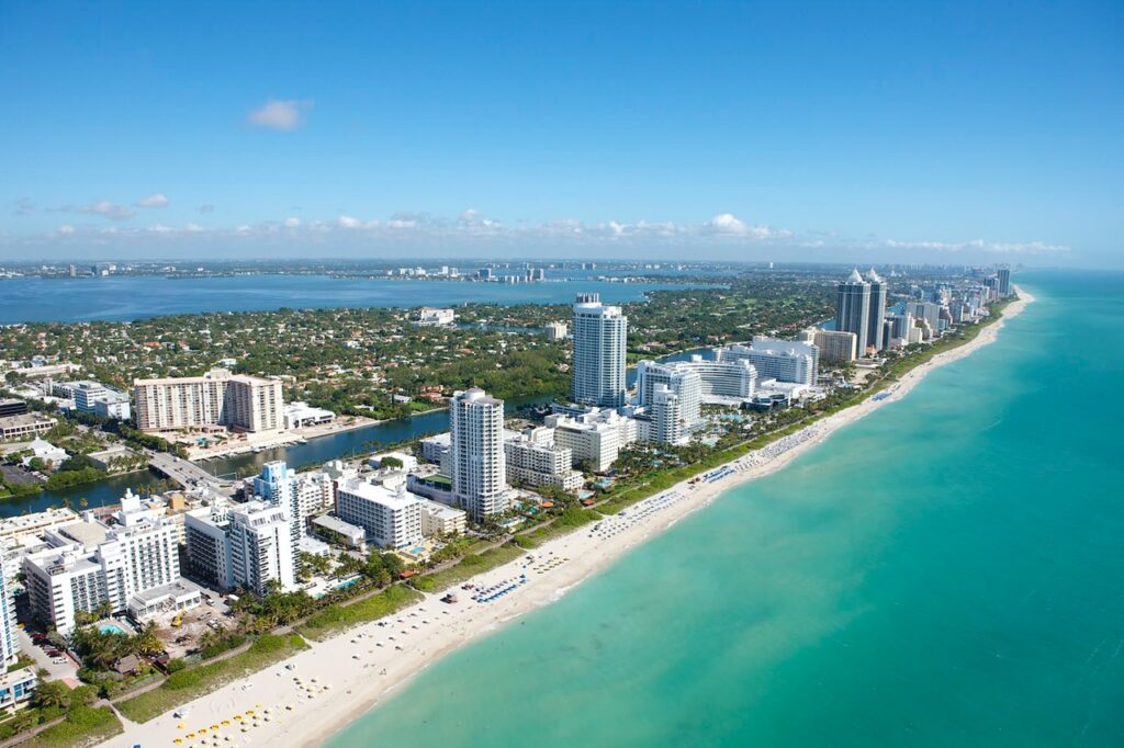 Aerial view of Miami