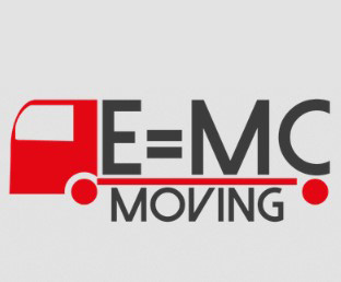 E=mc moving company logo