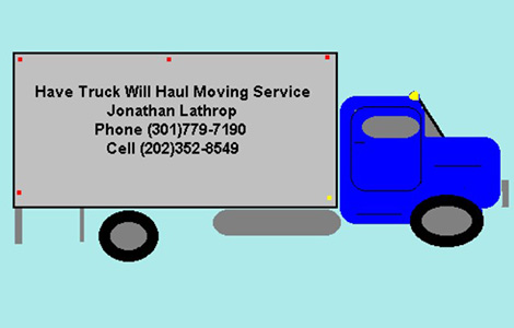 Have Truck Will Haul Moving Service