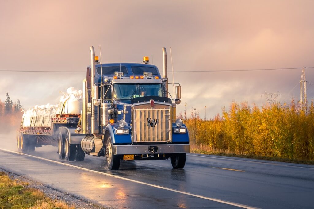 A moving truck