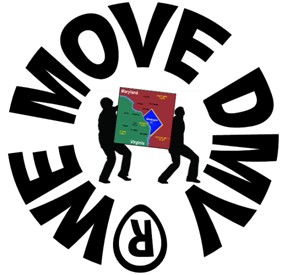 WE MOVE DMV company logo