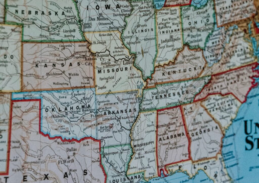 a map of eastern United States