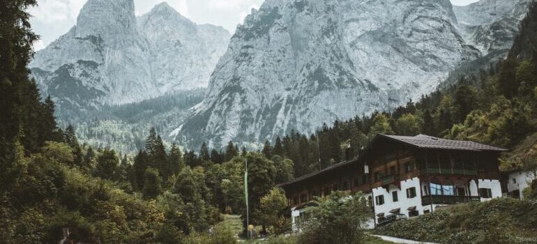 A house in the mountains..