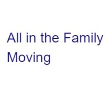 All In The Family Moving Company company logo