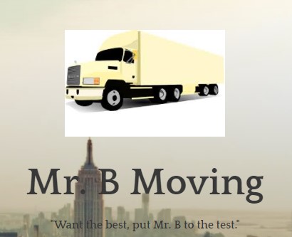 Mr B Moving company logo