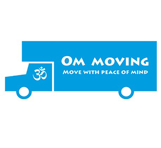 Om Moving company logo