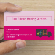 Pink Ribbon Moving Services company logo